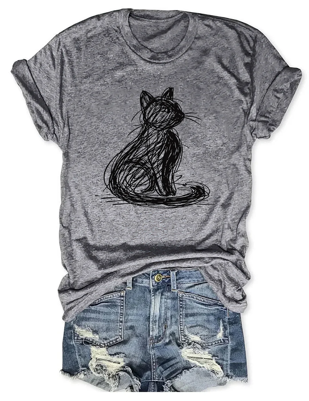 Abstract Cat T-shirt