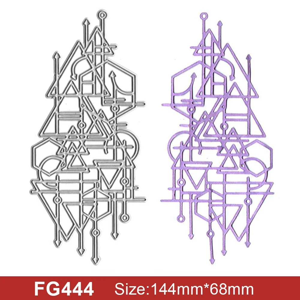 Fashion Punk Style Set Metal Cutting Frame Templates Scrapbooking Embossing Paper Cards Photo Album Craft Stencils Dies