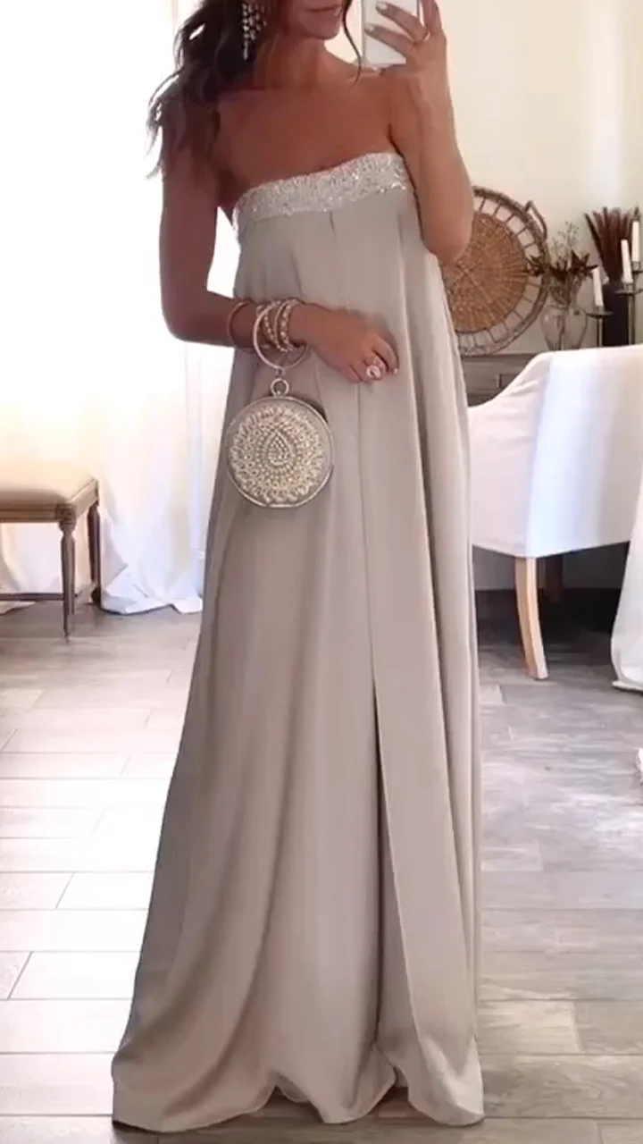 Ladies' Strapless Style Jumpsuit Pants Skirt