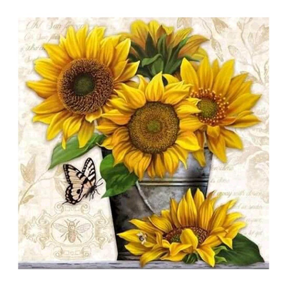 

30*30CM - Sunflower - Square Drill Diamond Painting, 501 Original