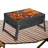 Stainless Steel Portable Folding BBQ Grill Small Smoker Charcoal Grill for Party