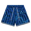 Unisex Striped Printed Athletic Shorts by Inlyline