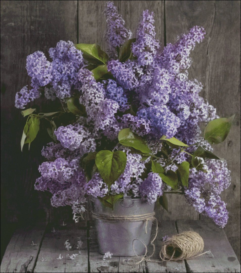 【ZZ0206- Purple Lilac】 Painting Fairy Cross Stitch