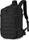 20L Taktischer Rucksack Milit&auml;r Daypack Wasserabweisend MOLLE Klein Reiserucksack Bundeswehr Sportrucksack Radrucksack f&uuml;r Herren Damen Fitness Radfahren Outdoor, Schwarz/Braun/Camo