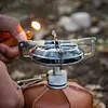 Outdoor Camping Gas Stove Lightweight Stove Head with Storage Bag for Picnic BBQ