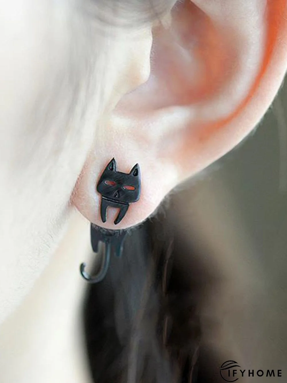 Cat And Fish Alloy Earrings | IFYHOME