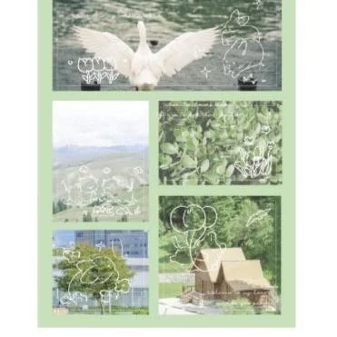 Flat Landscape Decoration Stickers