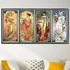 (US Only)Four Season Goddess Printed Cross Stitch Kit 90x50cm DIY 11CT Thread Art Work