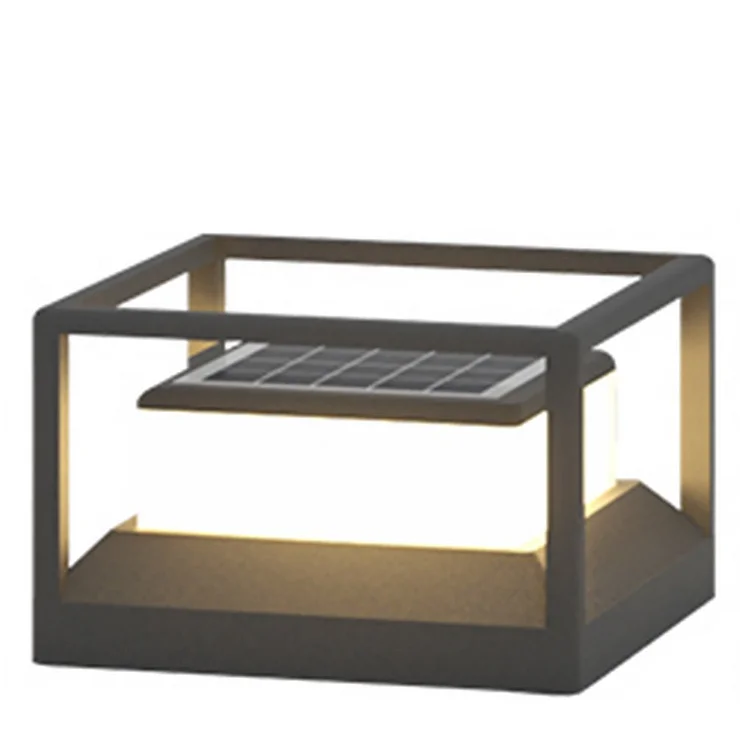 Solar Outdoor Courtyard Fence Post Light Waterproof LED Landscape Lighting - Appledas