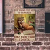 Cat on Chair - Metal Tin Signs(12*16Inch) - Animal