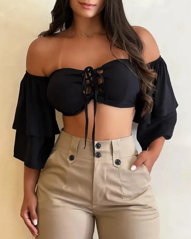 Uveng Waist Button Pocket Design Ankle Banded Pants