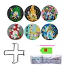6pcs/set Wooden Diamond Painting Coaster Set