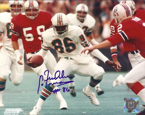 Freddie Solomon Signed Autographed Miami Dolphins 8x10 inch Photo Poster painting Deceased 2012