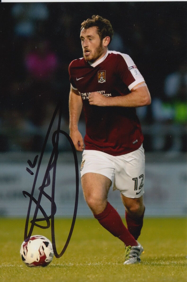 NORTHAMPTON TOWN HAND SIGNED JAK MCCOURT 6X4 Photo Poster painting 1.