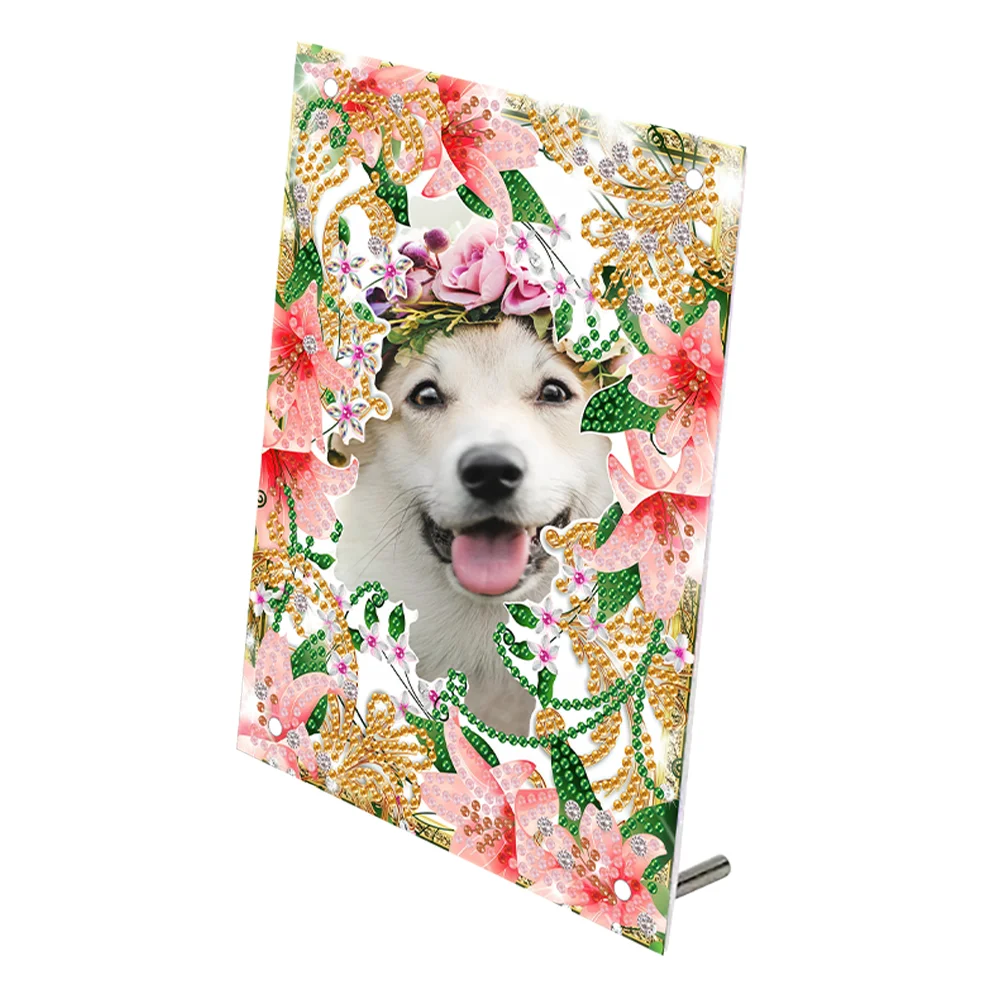 Special Shape Lily Table Top Diamond Painting Frame Kits for Families Friends