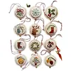 Christmas Embroidery Kit with Toolkit Embroidered Xmas Tree Ornaments Multifunctional Handmade Circle Embroidery Kit For Christmas Tree Home Decor tapestrymarket