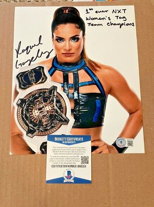 RAQUEL GONZALEZ SIGNED NXT WRESTLING 8X10 Photo Poster painting BECKETT CERTIFIED