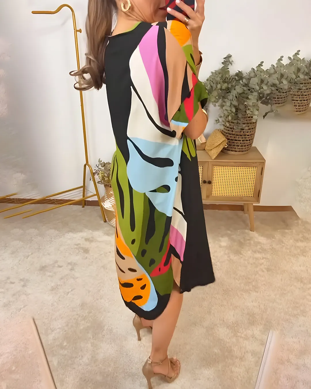 Emelia - Abstract Print Dress