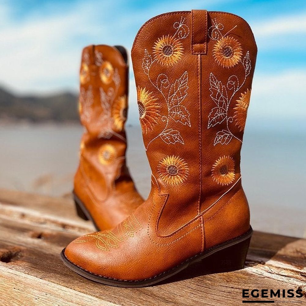 Large Size Fashion Women's Boots In Autumn and Winter Martin Boots Thick Heel | EGEMISS