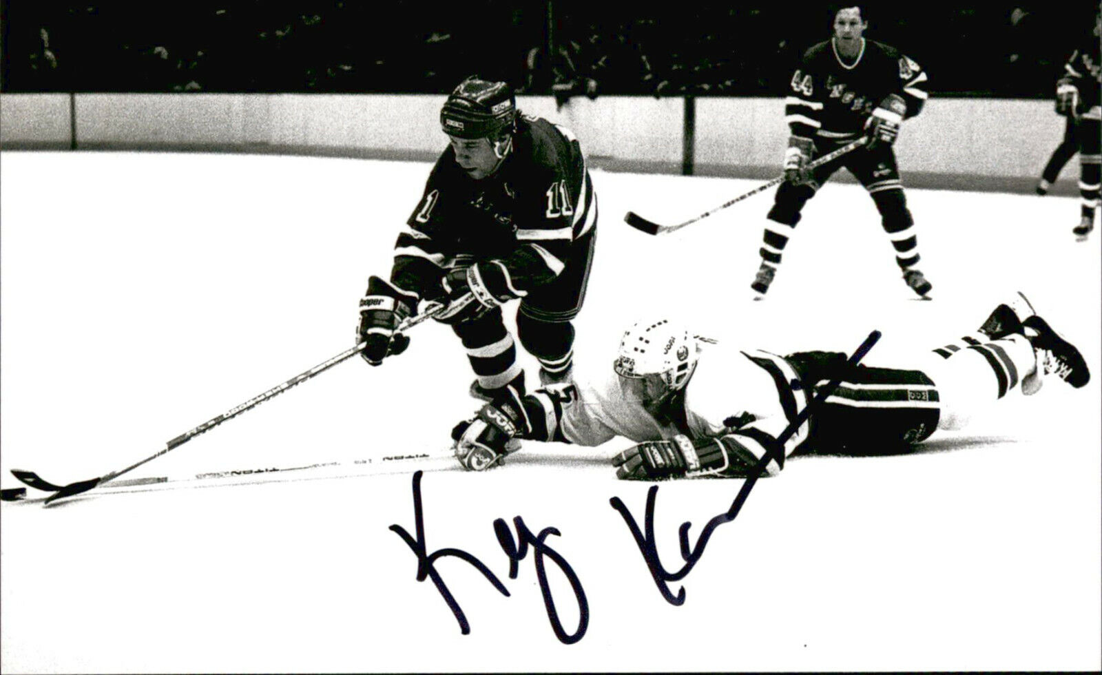 Kelly Kisio SIGNED autographed 4x6 Photo Poster painting NEW YORK RANGERS #4
