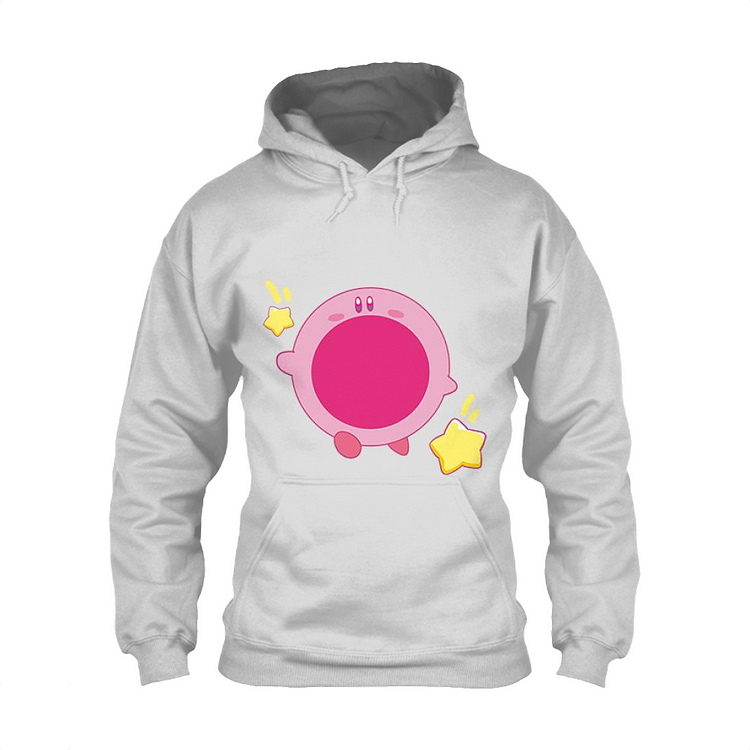 Kirby Eating The Stars Open Mouth, Kirby Classic Hoodie