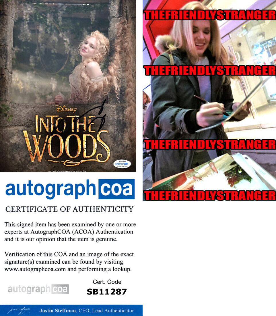 MACKENZIE MAUZY signed INTO THE WOODS