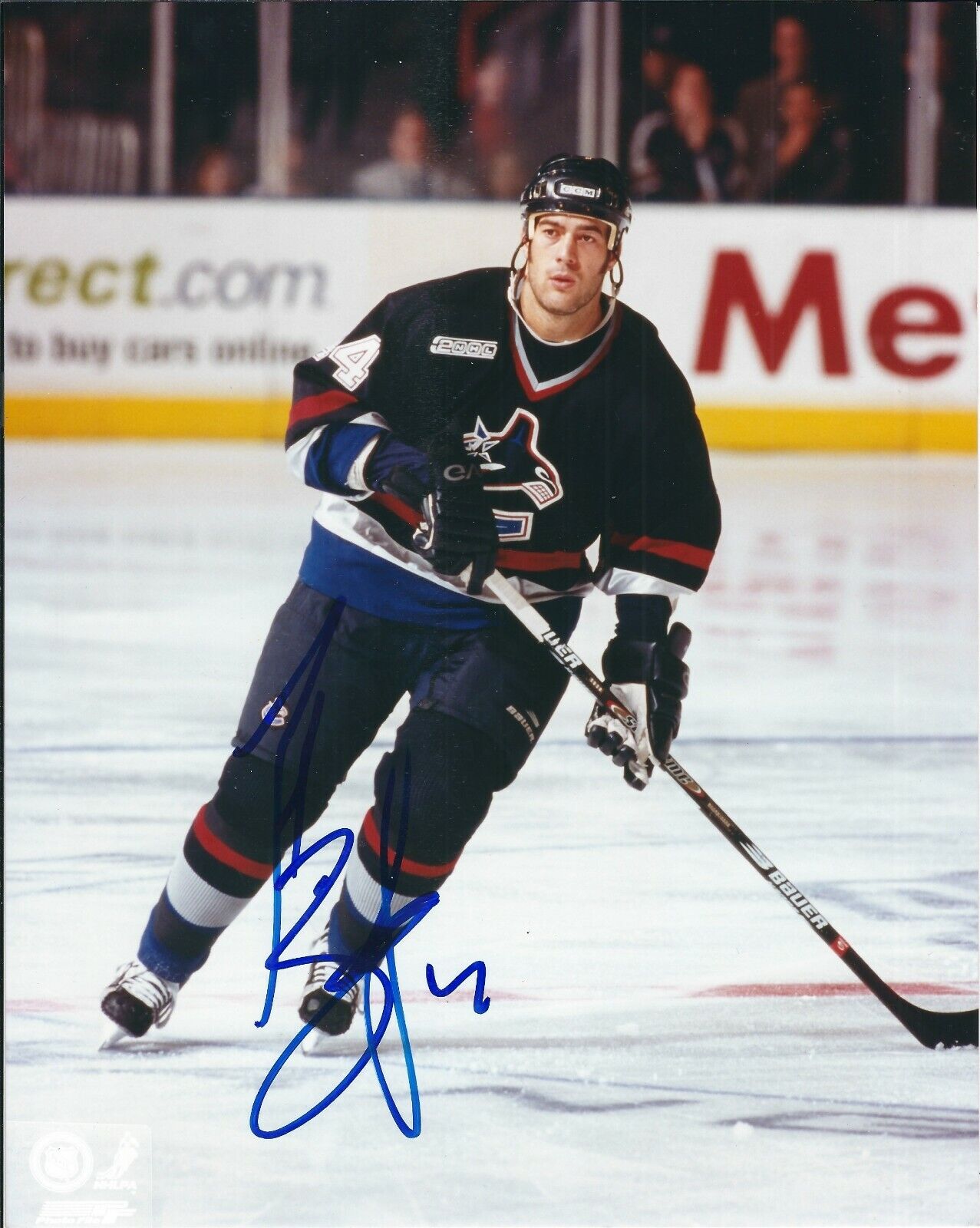 Signed 8x10 TODD BERTUZZI Vancouver Canucks Autographed Photo Poster painting - COA