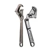 12 Inch 10-44mm Universal Pipe Wrench Open End Spanner Set Alloy Steel Non-slip Adjustable Snap Wrench Plumber Multi Repair Tool