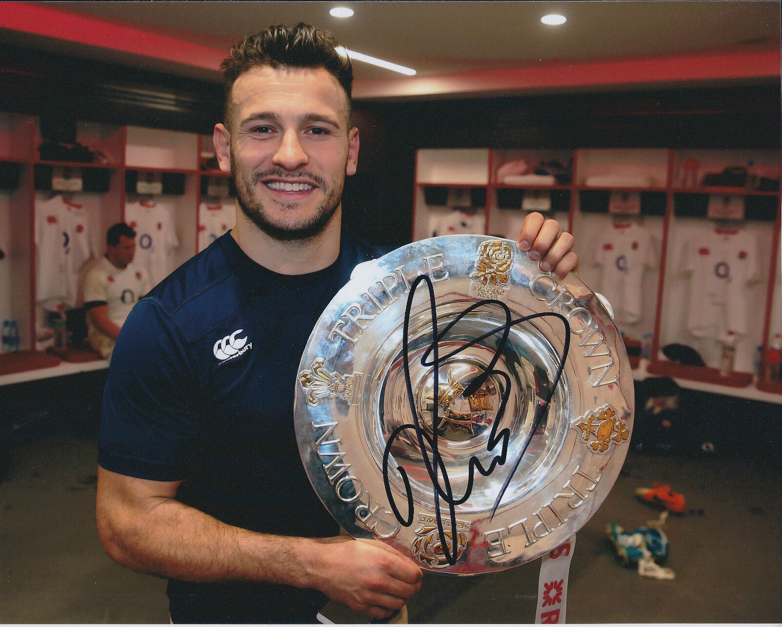 Danny CARE Signed Autograph 10x8 Photo Poster painting AFTAL COA RUGBY England Triple Crown RARE