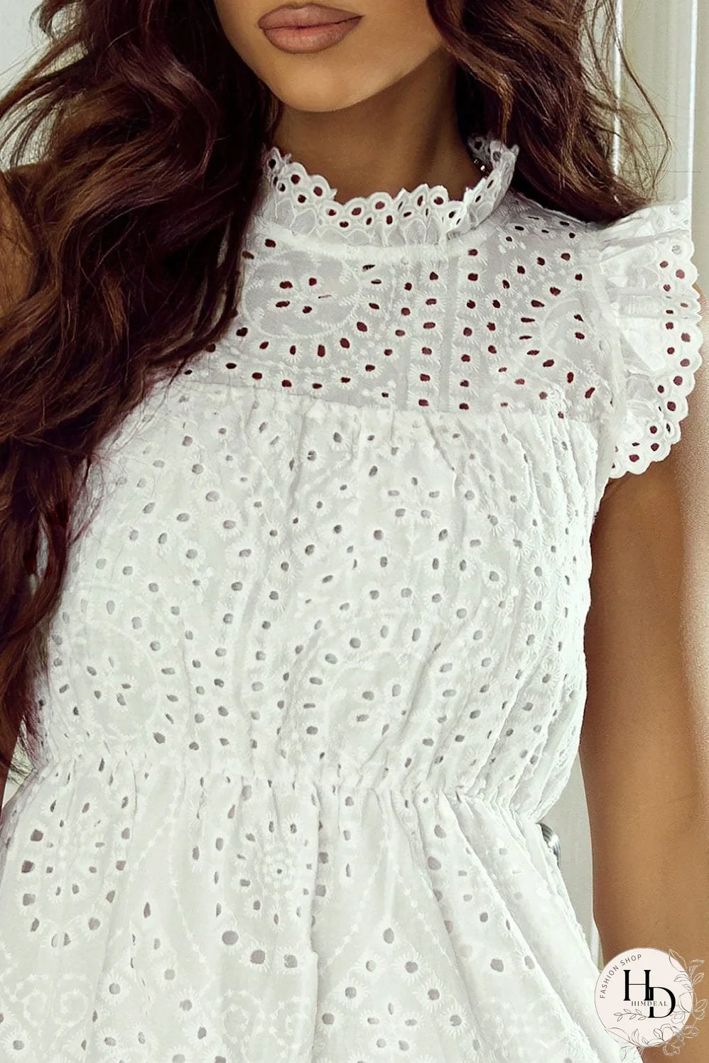 Sleeveless Cotton Linen Midi Dress for Women