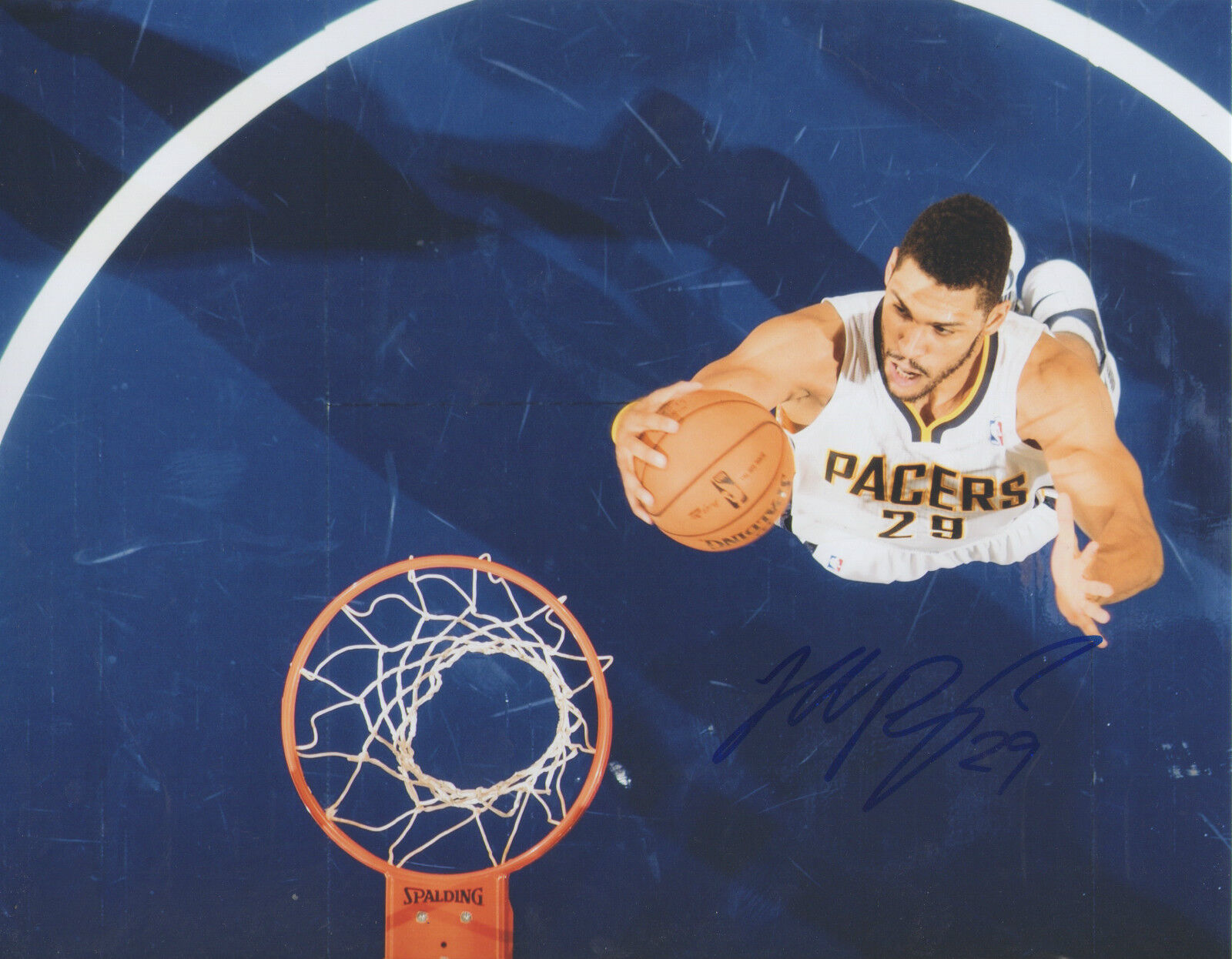 Jeff Pendergraph *INDIANA PACERS* Signed 8x10 Photo Poster painting J2 COA GFA