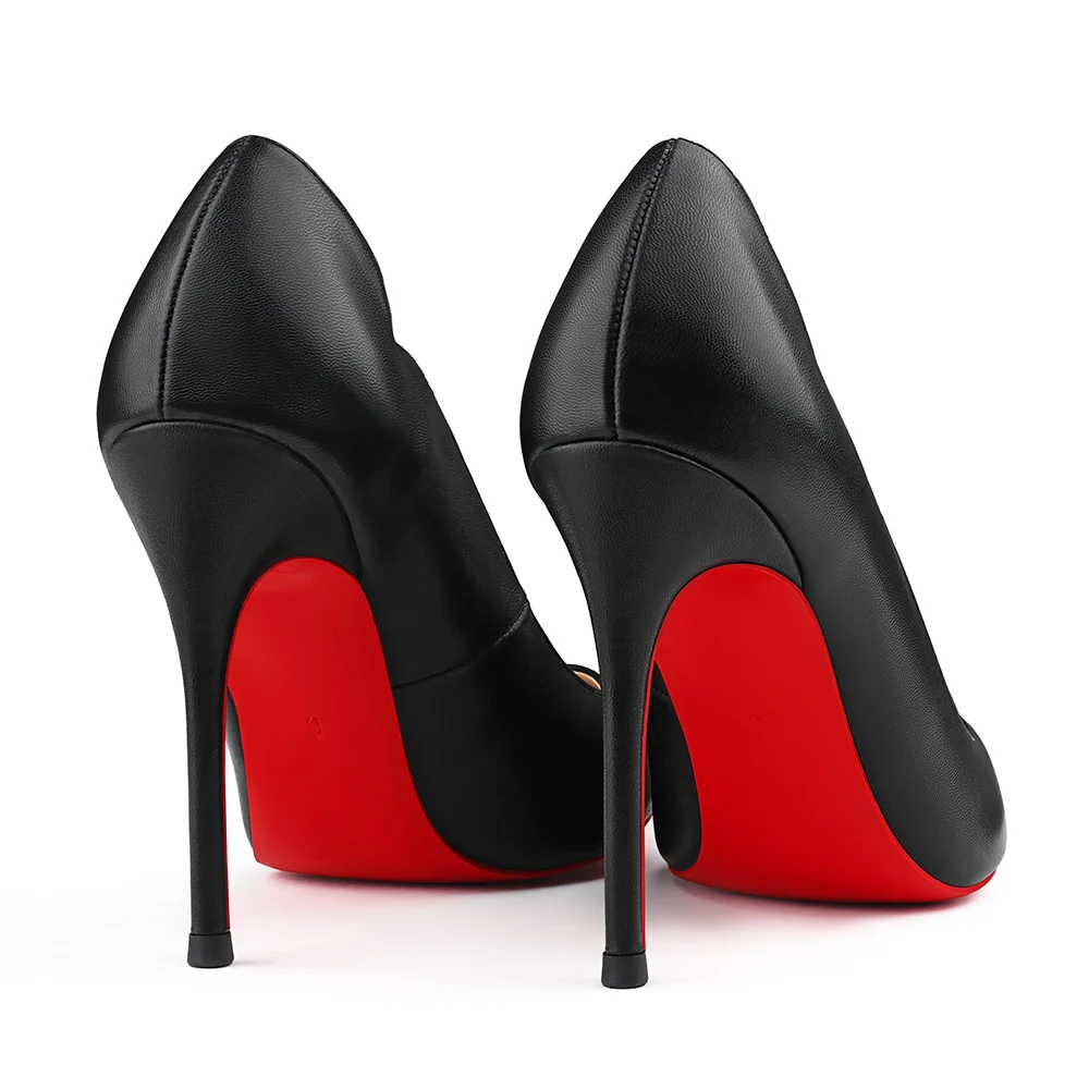 120mm Women's Red Bottom High Heels for Party Wedding Matte Pumps-MERUMOTE