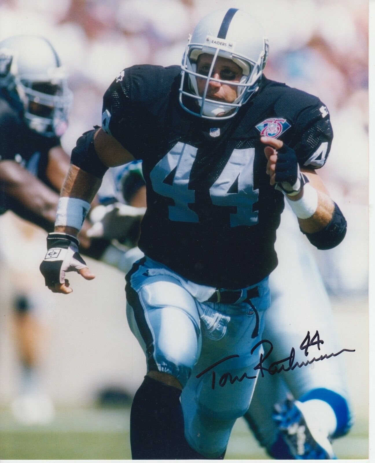 Tom Rathman 8x10 Signed Photo Poster painting w/ COA Oakland Raiders #1