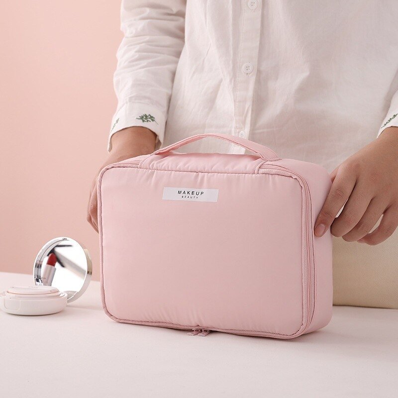 Makeup Bag For Women Toiletries Organizer Waterproof Travel Make Up Storage Pouch Female Large Capacity Portable Cosmetic Case US Mall Lifes