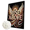 DIY Pearl Painting Rise Above for Home Wall Decor with Frame(30x40cm)
