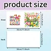 6PCS Diamond Painting Happy Easter Greeting Card Kit for Birthdays Thanksgiving & Special Occasion