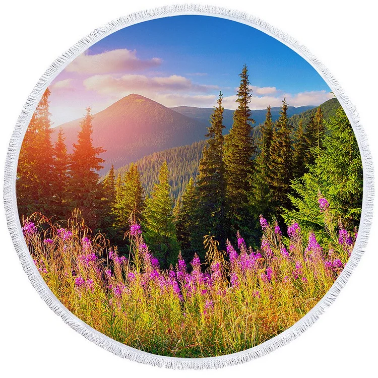 Sunset - Circle Tapestry - 1.5M