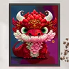 Dragon-11CT Stamped Cross Stitch Silk Thread 52*65cm/20.47*25.59in(Big Size)
