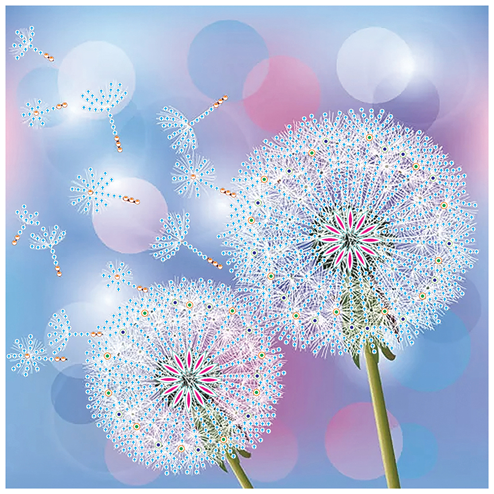 

Dandelion - Special Shaped Diamond Painting - 30*30CM, 501 Original