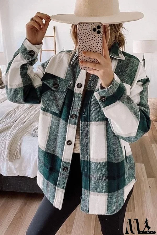 Women's Plaid Jacket Shacket