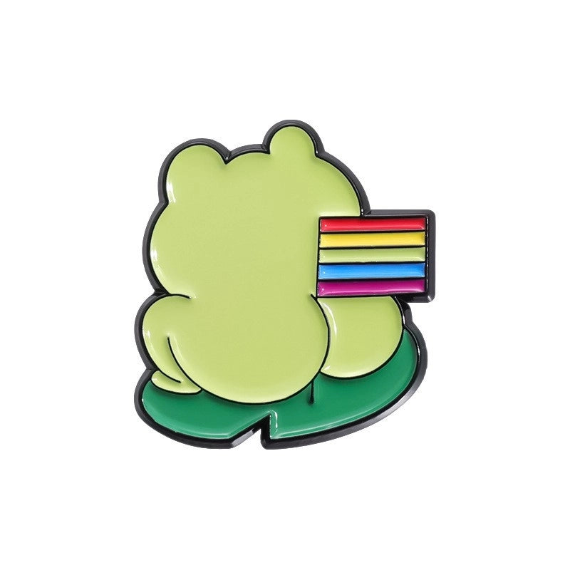 Cartoon Style Cute Pin Frog Alloy Plating Unisex Brooches