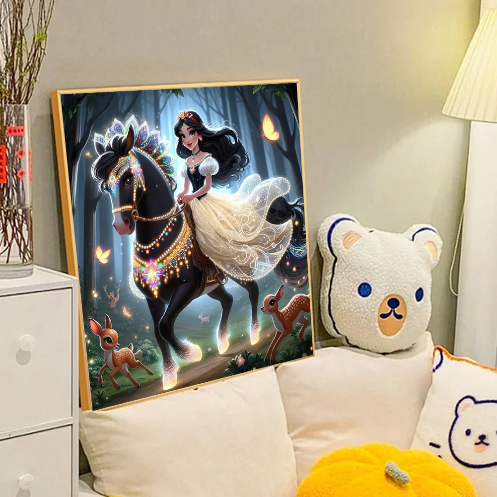 Diamond Painting - Full Round Drill - Princess Snow White(Canvas|40*40cm)