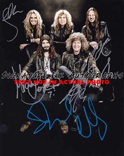 Whitesnake autographed 8x10 David Coverdale reprint