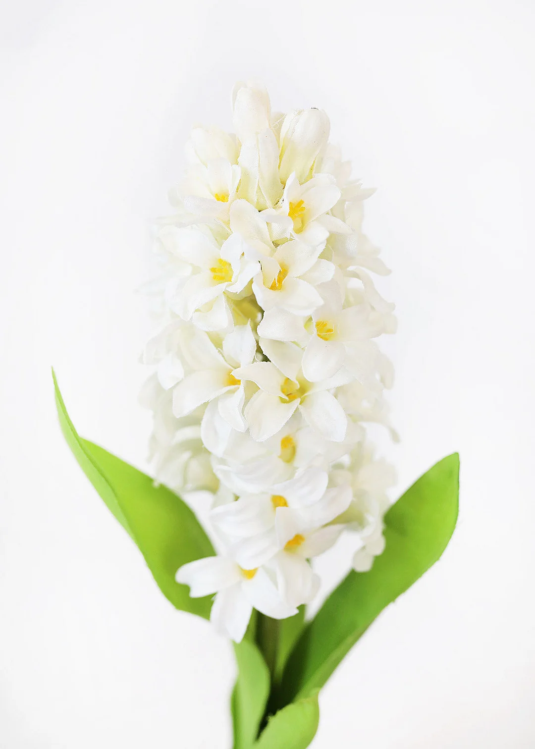 White Artificial Hyacinth Flowers - 12.5"