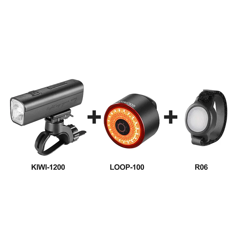 KIWI-1200 Anti-Glare Bike Front Light - Gaciron