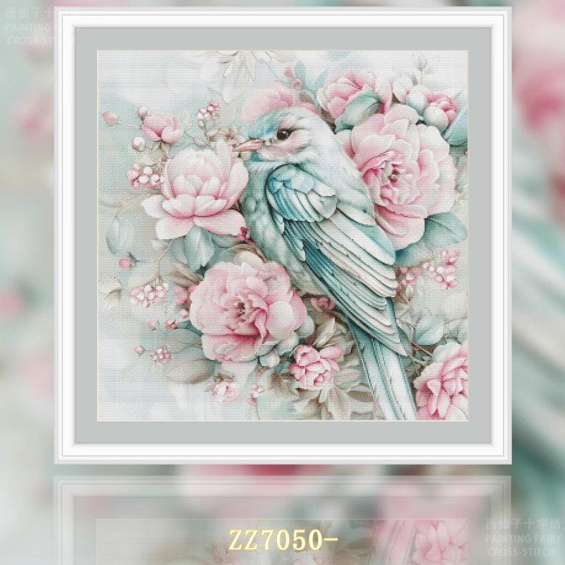 【ZZ7050- Hibiscus Spring Colors】 Painting Fairy Cross Stitch