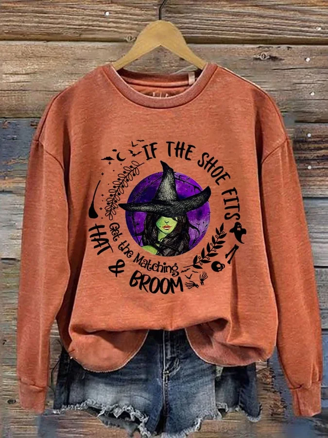 Women's Halloween Witch Sweatshirt