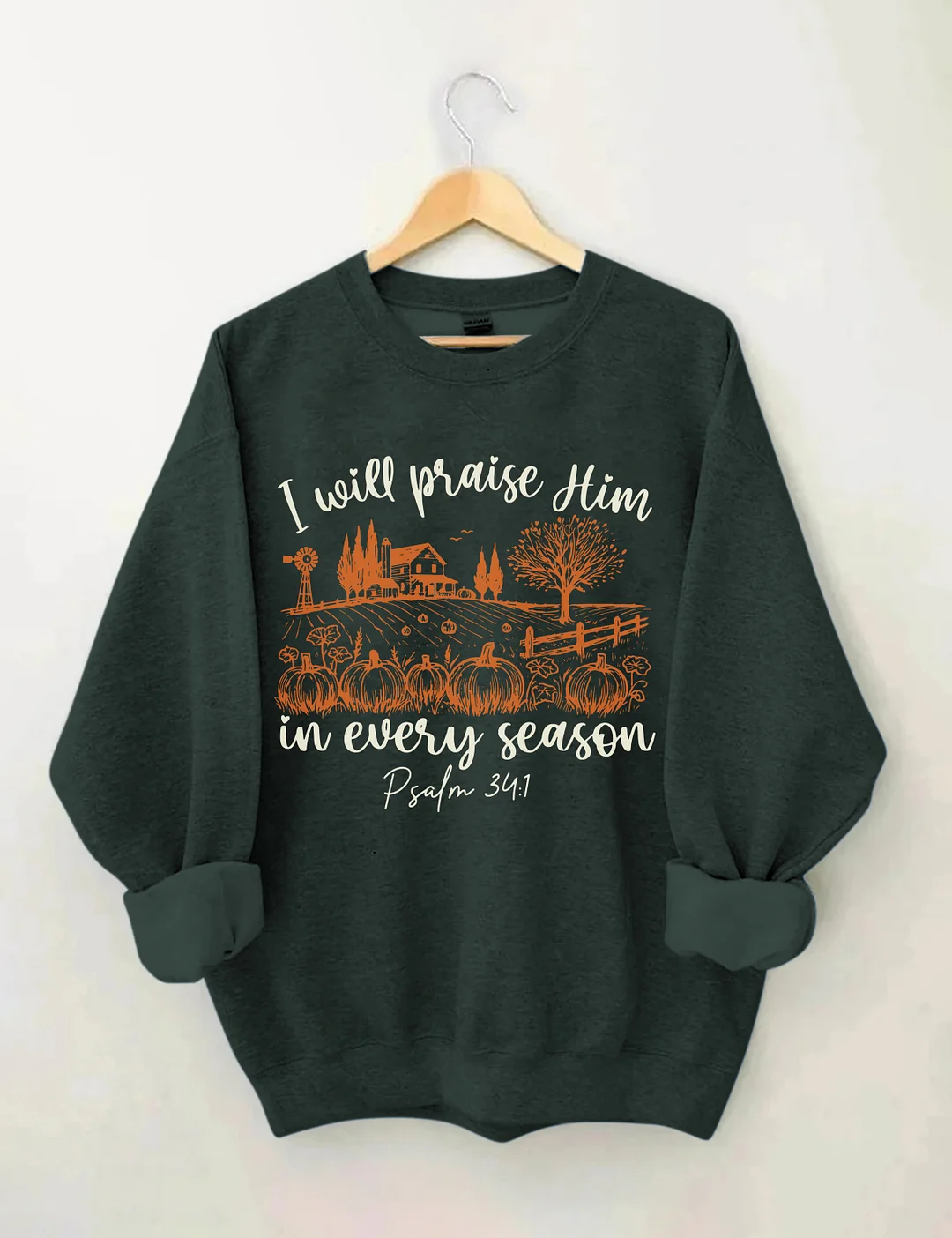 Bible Verse Fall Pumpkin Sweatshirt
