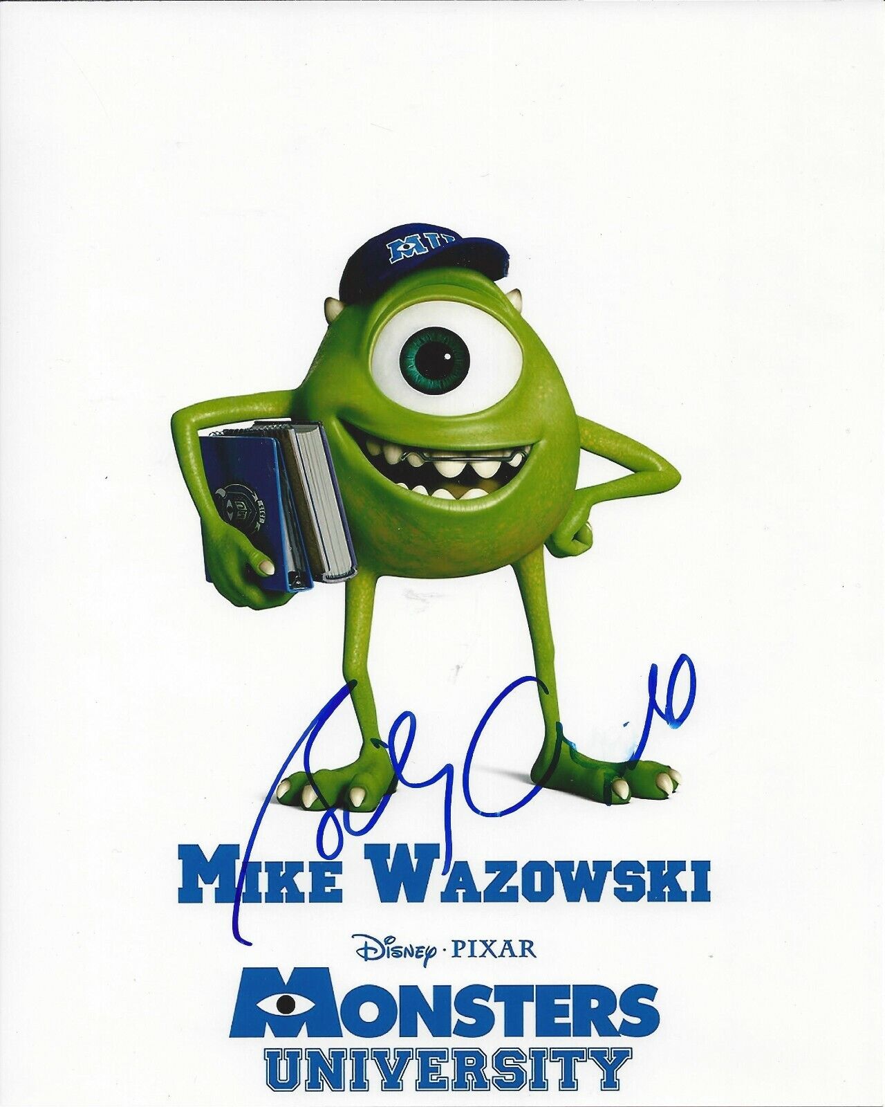 Billy Crystal Autographed 8x10 Monsters Inc Mike WazowskiB332