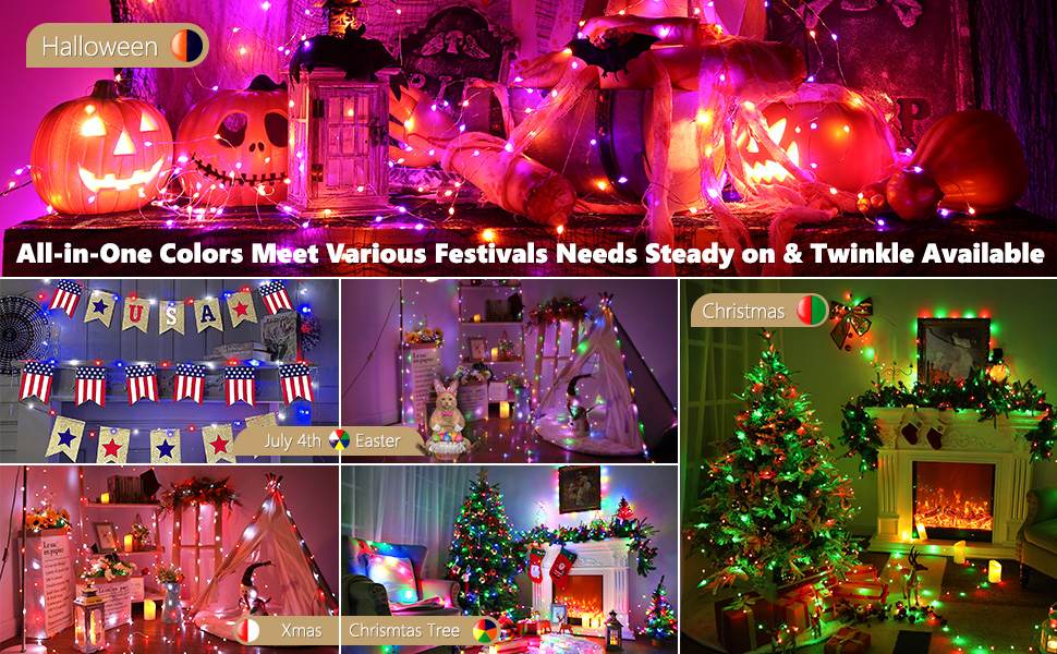 orange fairy lights 